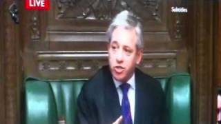 Mps groan at speaker bercow