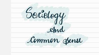 sociology chapter 1 sociology and common sense #upscoptionalsubject #sociologicalconcepts #ugcnet