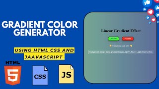 JavaScript Project: Random Color Generator using HTML , CSS and JS | JavaScript Tutorial