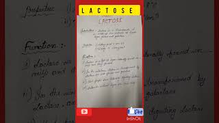 #Lactose #carbohydratechemistry