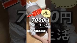 手取り14万円母子家庭一週間7000円