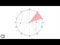 how to divide a circle into ten equal parts