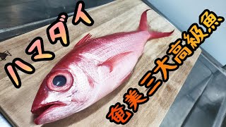 沖縄と奄美大島の三大高級魚を使った料理✨潮汁、お刺身、焼き魚