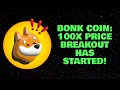 BONK COIN: 100X PRICE BREAKOUT HAS STARTED!