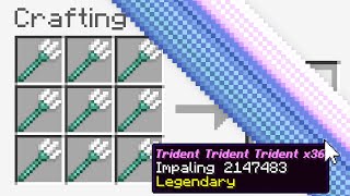 Minecraft UHC but you can craft a "Trident Trident Trident Trident Trident Trident Trident"..