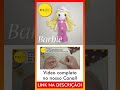 faça sua própria bonequinha da barbie em amigurumi amigurumi barbie artesanato receitaamigurumi