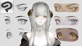 HOW TO DRAW ANIME EYES? ✨tutorial✨ | Clip Studio Paint | theCecile