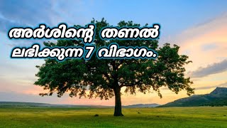 അർശിന്റെ തണൽ ലഭിക്കുന്ന 7 വിഭാഗം, Arshinte Thanal ലഭിക്കുന്ന 7 Vibhagam