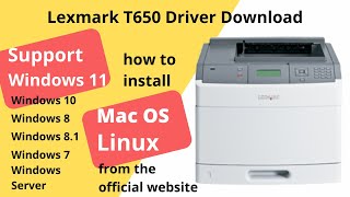 Lexmark T650 Driver Download and Setup Windows 11 Windows 10