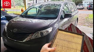 Toyota Sienna V6: Engine Air Filter Element OEM/Toyota part number How to Access and Replace