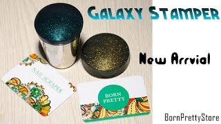 BornPrettystore Galaxy Stamper Starry Sky Stamper Stamping Plates Nail Art