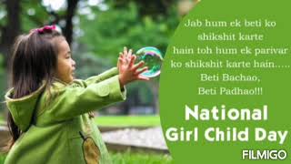 #24 jan#National girl child day