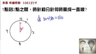 小六資優複習 影片16 彥霖  時鐘問題4 成一直線