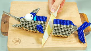 Processing A SWORDFISH | Magnetic Balls & Stop Motion Cooking Video