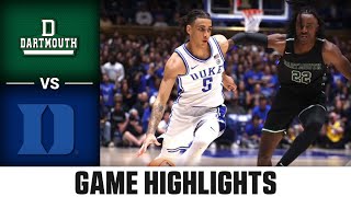 Dartmouth vs. Duke Game Highlights | 2023-24 ACC Men’s Basketball
