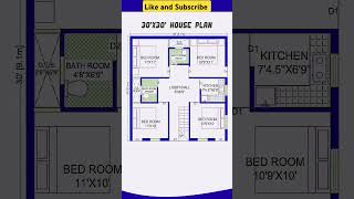 30'x30' house plan