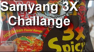 Samyang 3X (Limited Edition) spicy ramen noodle challenge (Hottest chilli challenge ever)