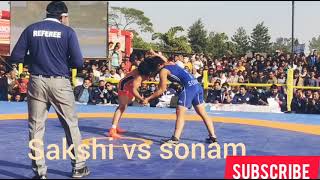 23 women's national Wrestleing  championship Agra sonam malik vs sakshi malik  sonam malik win