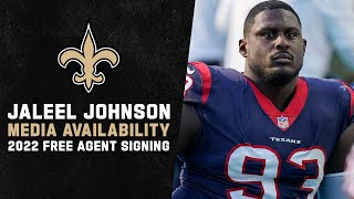 Jaleel Johnson on Signing with the Saints | New Orleans Saints