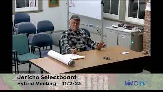 Jericho Selectboard 11-2-2023