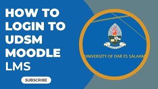 How to login to UDSM Moodle LMS