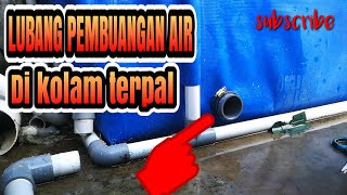 #kolamterpal cara mudah lubangi kolam terpal