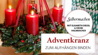 Adventskranz binden Schritt für Schritt