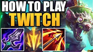 HOW TO PLAY TWITCH ADC - Season 12 Twitch Guide | Best Build & Runes