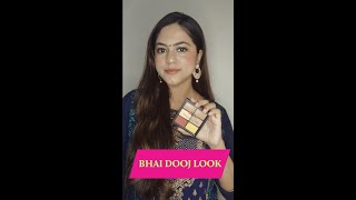 Bhaidooj Makeup Look #purpllewalidiwali #shorts