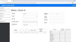 Student Grading System using PHP/MySQLi Demo