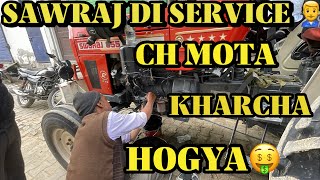 SAWRAJ 855 DI VI KRATI SERVICE PER 👨‍🔧 || Pawanpreetvlogs #automobile #sawraj #youtube #vlog