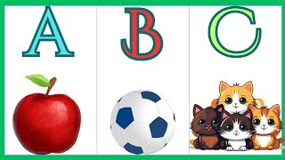 ABCD l English alphabets for Kids learning l A to Z alphabets with pictures ****************