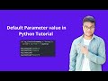 Default Parameter value in Python Tutorial #functions #shortsvideo #python #tutorial