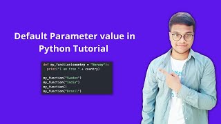 Default Parameter value in Python Tutorial #functions #shortsvideo #python #tutorial