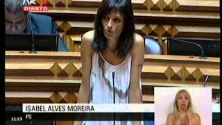 Intervenção da Deputada Isabel Alves Moreira