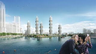 A new conceptual proposal for reactivating the Rijnhaven port area in Rotterdam is unveiled