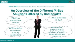 Overview of Radiocrafts World Leading Wireless M-Bus Solutions!