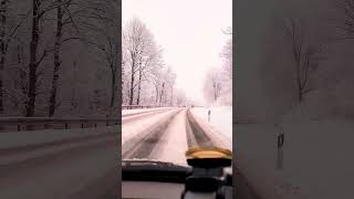 برف زمستانی زیبا در آلمان Beautiful winter snow in Germany #shorts #youtubeshorts