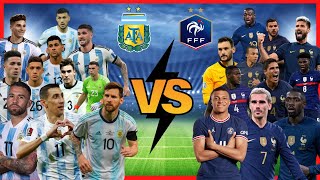 Argentina vs France ( Qatar 2022 World Cup Final ) Messi , Mbappe , Dybala , Griezmann , Di Maria