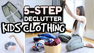 🧺 EXTREME DECLUTTERING KIDS CLOTHES TIPS | Simplify for a MINIMALIST KIDS WARDROBE in 5 Easy Steps