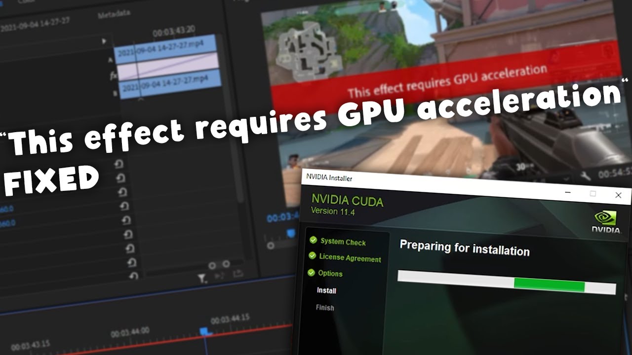 This Effects Requires GPU ACCELERATION | FIXED | Install CUDA Driver ...