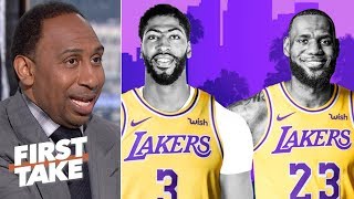 LeBron-AD outrank Kawhi-PG on Stephen A.'s top duos list | First Take
