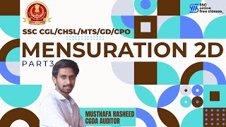 MENSURATION 2D || PART 3 || MATHS || SSC MALAYALI ONLINE COURSE || CGL, CHSL, MTS, GD, CPO