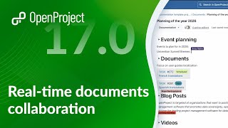 OpenProject 17.0: Real-time documents collaboration