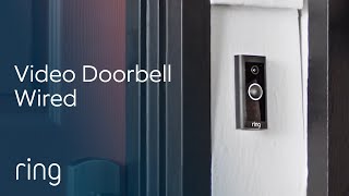 Ring Video Doorbell Wired, All The Essentials In a Slimmed-Down Design | Home Security Made Simple