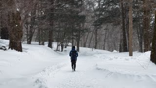 【DJI Air3S】吹雪の中の湯滝 - 奥日光 -