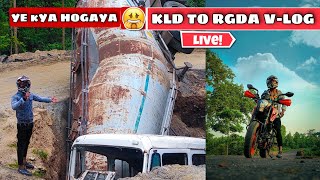 Kalahandi To Rayagada V-log(Timelapse) - Live Accident 😱- Moto Vlogging - New V-log - Tuna Creative