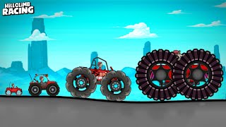 Hill Climb Racing : Every Vehicle Mega Tires Gameplay