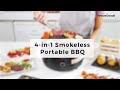 InnovaGoods 4-in-1 Smokeless Portable BBQ