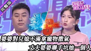 【愛情保衛戰-高清版】第八季EP124--婆婆對兒媳不滿拿寵物撒氣，丈夫婆婆聯手坑她一個人，結婚三年女子發現被欺騙